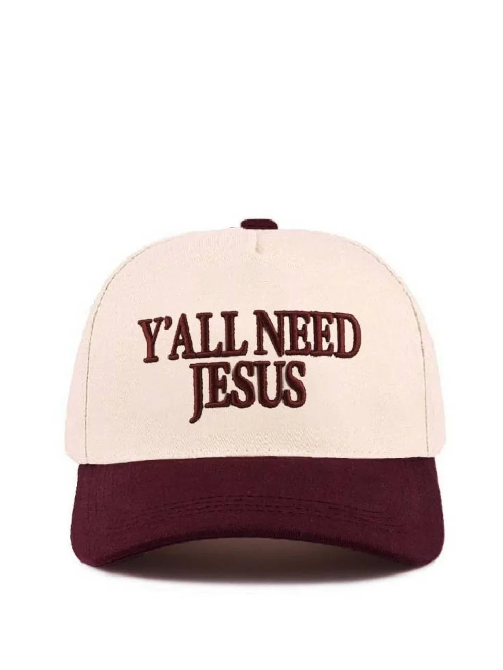New! Y'ALL NEED JESUS Raisin Baseball Cap Hat